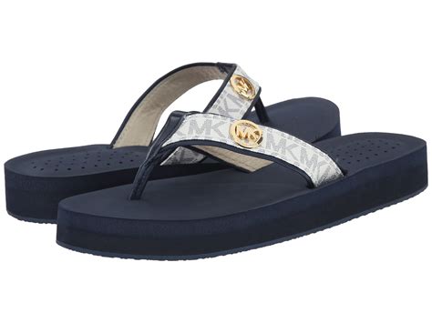 michael kors gage flip flop sandals|Michael Kors sandals for women.